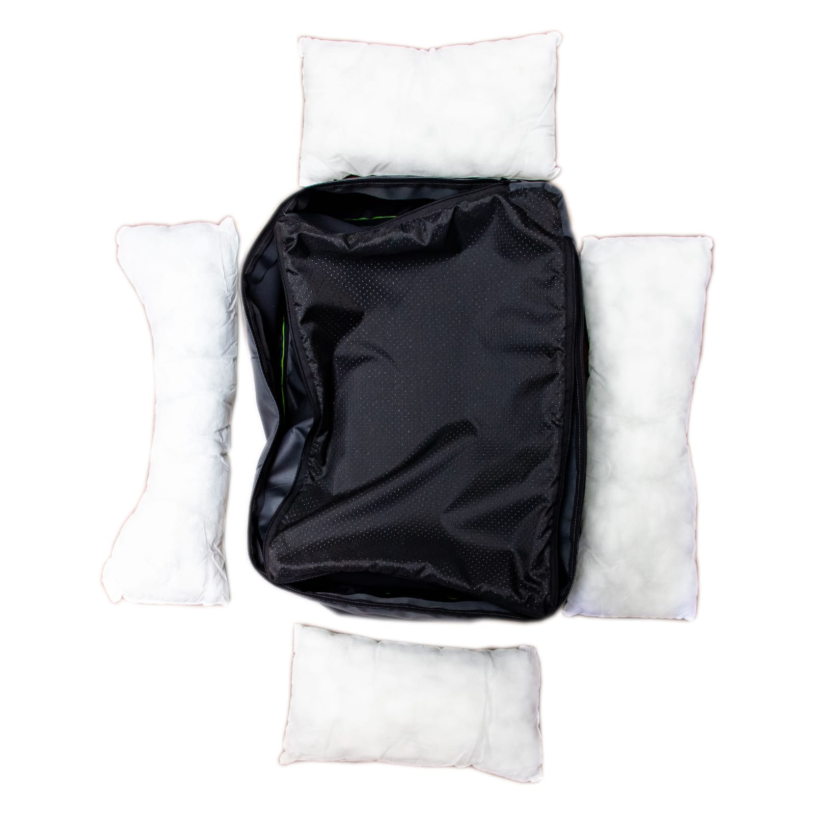 Culcus pentru caini si pisici, 60x40x20cm , cu perne detasabile, material impermeabil .- Gri inchis - imagine 5