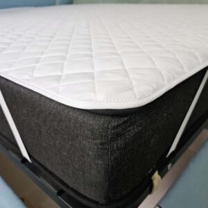 Protectie saltea microfibra matlasata, prindere cu elastic pe coltul saltelei