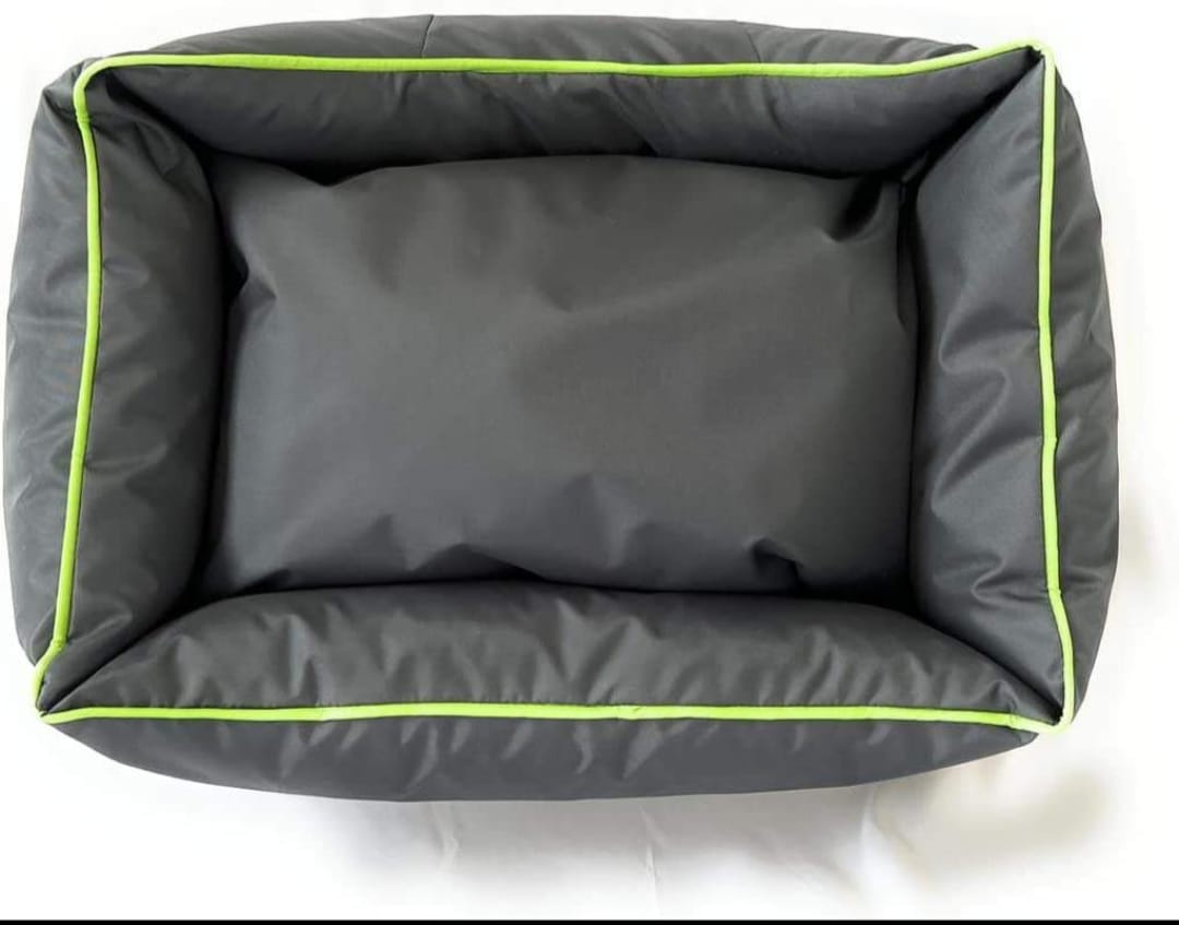 Culcus pentru caini si pisici, 60x40x20cm , cu perne detasabile, material impermeabil .- Gri inchis - imagine 4