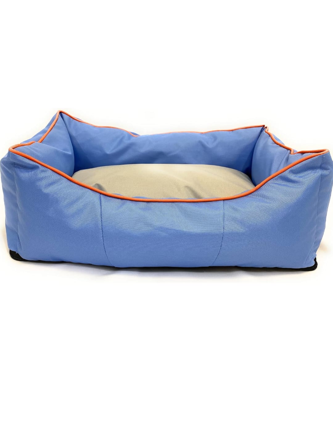 Culcus pentru caini si pisici, 60x40x20cm (exterior), cu perne detasabile, material pufos si impermeabil - Albastru