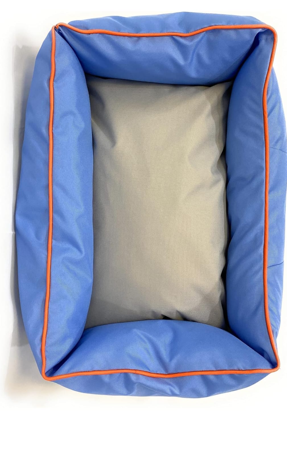 Culcus pentru caini si pisici, 60x40x20cm (exterior), cu perne detasabile, material pufos si impermeabil - Albastru - imagine 5