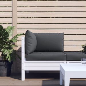 Perna pentru Canapea din Paleti, 3 buc,Gri material impermeabil .