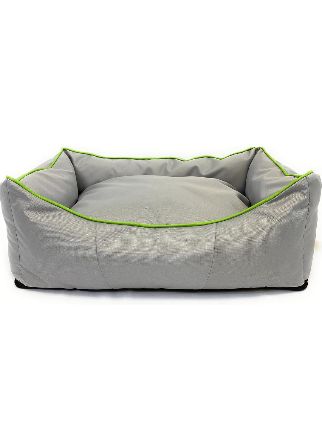 Culcus pentru caini si pisici, 60x40x20cm (exterior), cu perne detasabile, material poliester -Gri deschis