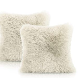 Perne decorative diferite modele,marimi  40×40/50×50 Blanita artificiala.