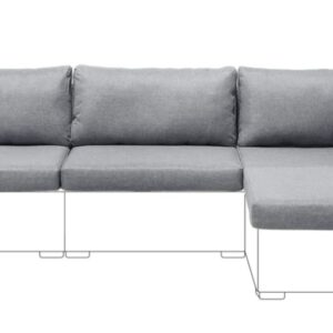 Set de fete de perne pentru exterior si interior gri deschis